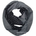 Fashion patchwork viscose checked infinity scarf